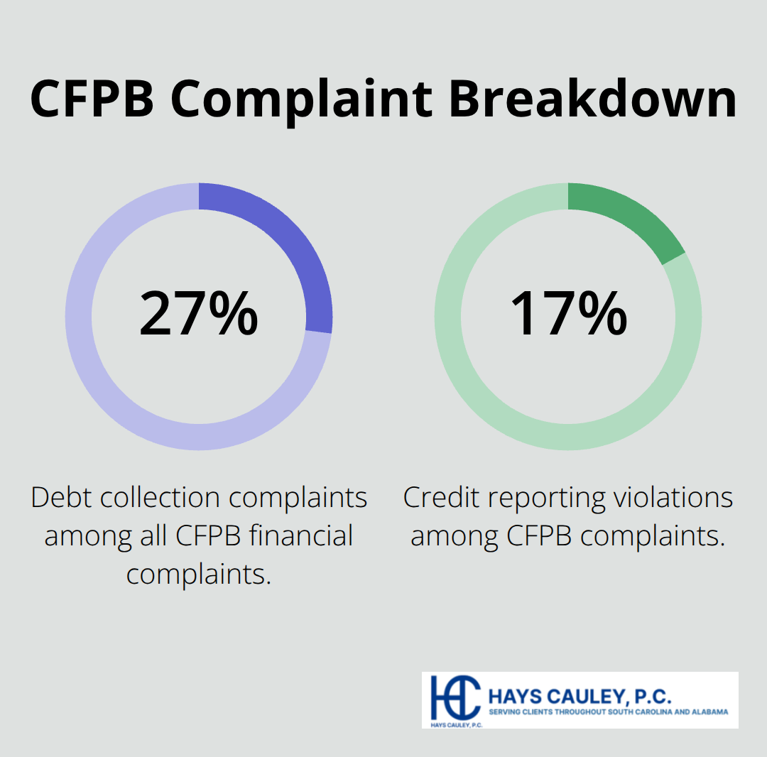 Breakdown of Consumer Financial Protection Bureau complaints by category