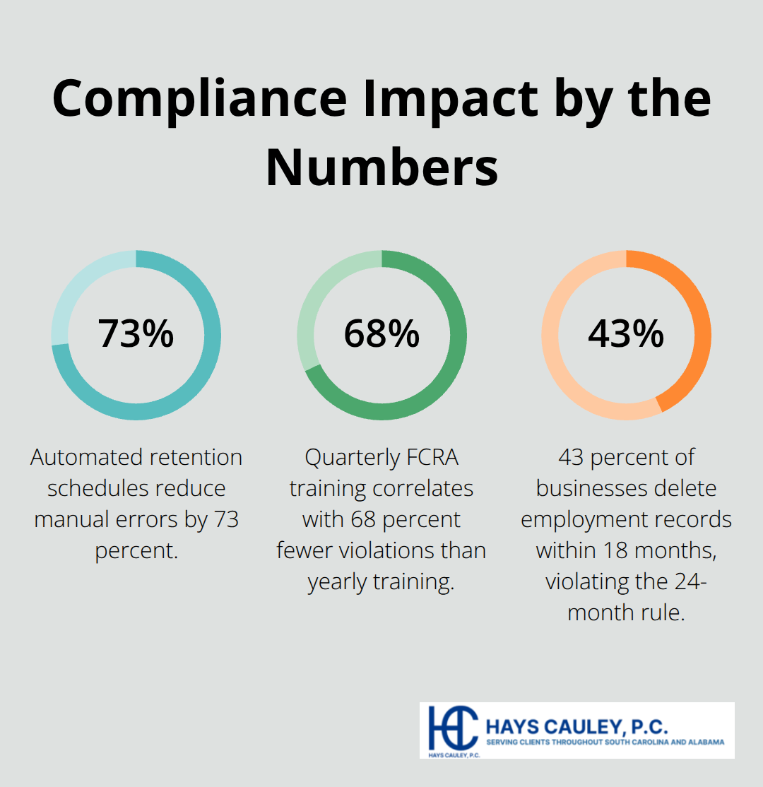 Key FCRA-related percentages affecting U.S. businesses.