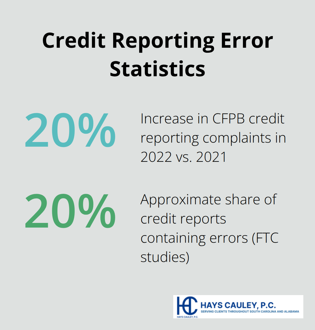 Key error and complaint statistics affecting U.S. consumers - fair credit reporting act violations list