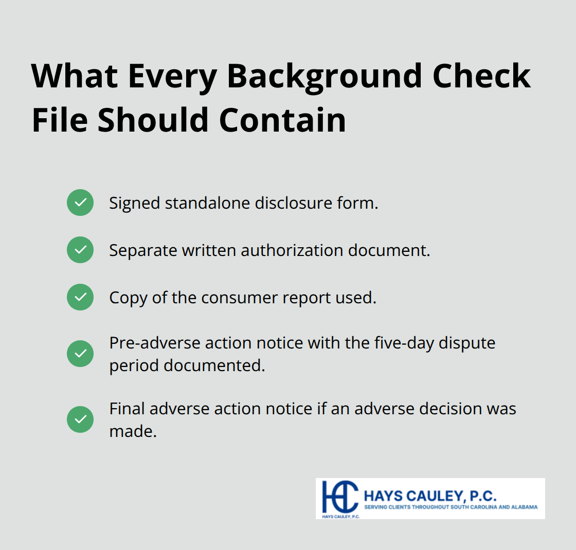 Audit checklist items to verify FCRA compliance in files - FCRA compliance help
