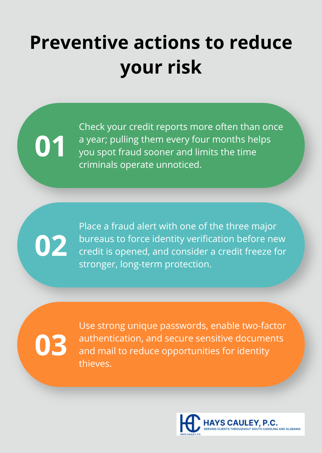 Three recommended prevention steps to catch and block identity theft early