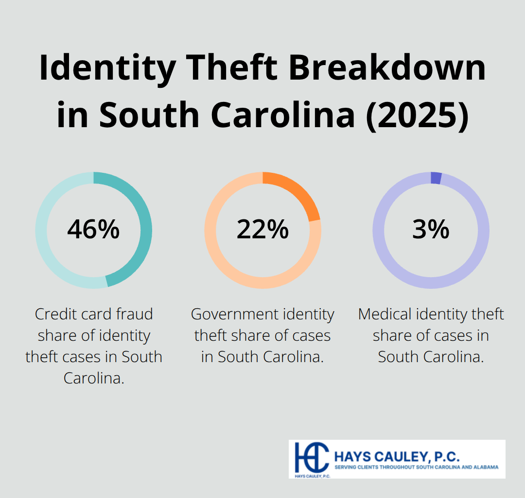 Percent share of identity theft types in South Carolina, 2025 - Identity theft monitoring SC