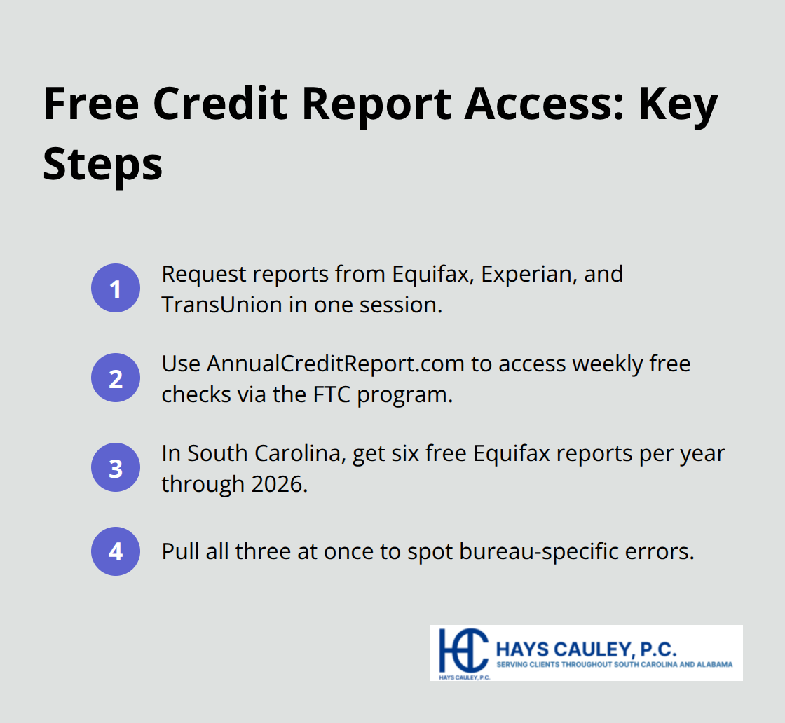 Steps to obtain and time your free credit reports - Investigate credit report errors