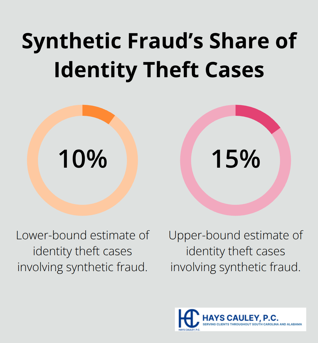 Percentage of identity theft cases attributed to synthetic fraud based on FTC data - synthetic identity theft definition